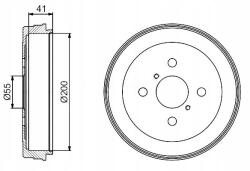 Bosch 0 986 477 199 Fékdob