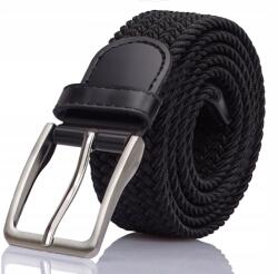 Gracio Öv női fekete fonott elasztikus univerzális kényelmes mindennapi viselet (Pasek damski elastyczny PU-PAR)