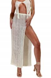 Prettylittlething Z8C105 Prettylittlething Fehér Kötött Bikini Szoknya Xs