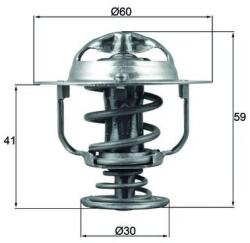 MAHLE Termostat chladenia MAHLE TX 177 82D (TX 177 82D)