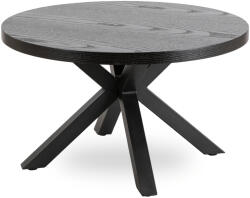 Klubfotel LINCOLN dohányzóasztal - fekete