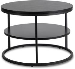 Klubfotel BEST dohányzóasztal - modern loft stílus fekete/fekete