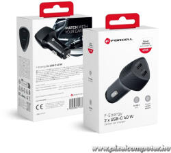  Car charger Forcell F-Energy Carbon 2 x USB C QC3.0 PD 3A 40W CC50-2C black (5903396133787) - pixelcomputer