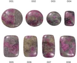  Cabochon Rubin In Iolit Rotund , Dreptunghi si Oval 23-34x13-33x6-7 mm - 1 Buc