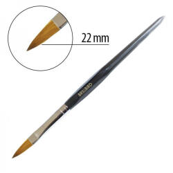 BrillBird - Vastag porcelán építő ecset - 8-as - Fekete