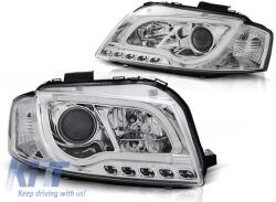  Tuning headlight kit with LED lights suitable for Audi A3 8P 05.2003-03.2008 3D/5D, left and right (ABAUHX6010359)