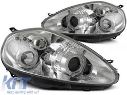  Tuning headlight kit with LED lights suitable for Fiat STILO 3D 10.2001-2008, left and right (ABFIHX6010552)