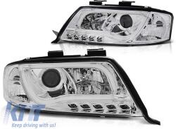  Tuning headlight set with LED lights suitable for Audi A6 C5 06.2001-05.2004 sedan/wagon, left and right (ABAUHX6010357)