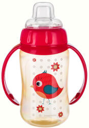 Canpol babies Babies Cana Antrenament Silicon 320 ml Cute Animals-Pasare 56/512_Red (5901691812468)
