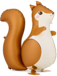  Süni fólia léggömb narancs és krém 51x59 cm, héliumos (FB395)