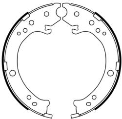 Bosch 0 986 487 765 Fékpofák készlet, fékek