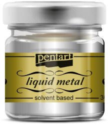  Pentart folyékony fém 30ml - Ezüst (21080)