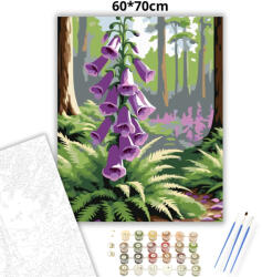  Tavaszi gyűszűvirág - számfestő készlet - 60×70 cm (Keret nélkül)