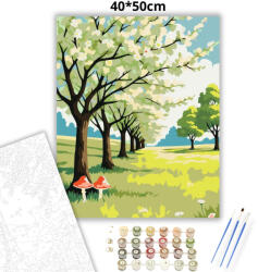  Derűs virágzó fasor - számfestő készlet