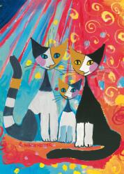 Schmidt Spiele - Puzzle Rosina Wachtmeister: Familie fericită de pisici - 1 000 piese Puzzle