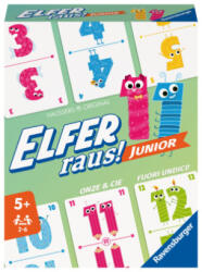 Ravensburger Verlag Ravensburger - 20947 Elfer Raus! Junior - Kartenspiel 2 - 6 Spieler, Spiel ab 5 Jahren für Kinder und Erwachsene, Zahlenraum 1-20 | © Hausser