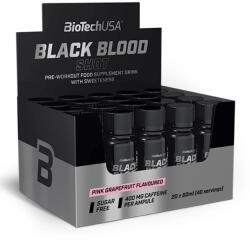 BioTechUSA Black Blood Shot, 20 fiole x 60ml/fiolă