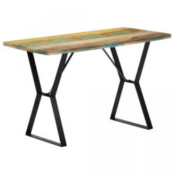 vidaXL Masă de bucătărie, 120 x 60 x 76 cm, lemn masiv reciclat (247950) - izocor