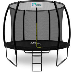 Inlea4Fun ULTIMATE Jump Trambulin belső védőhálóval 305 cm - fekete (IN01-0010)