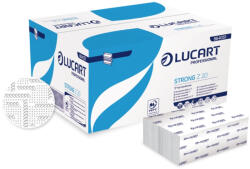 Lucart Lucart Strong Z20 keskenyített hajtogatott kéztörlő - 2 rétegű, hófehér, 200 lap (Karton - 15 csomag) (864051B)