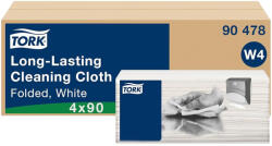 Tork többször használható tisztítókendő - hófehér, 36x42cm, 90 lap (Karton - 5 csg) (90478)