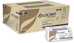 Lucart Lucart EcoNatural Z keskenyített hajtogatott kéztörlő - 2 rétegű, havanna, 220 lap (Karton - 18 csomag) (864036U)