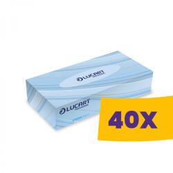 Lucart Professional Lucart Strong 100V dobozos kozmetikai kendő - 2 rétegű 100db (Karton - 40 csomag) (841030)