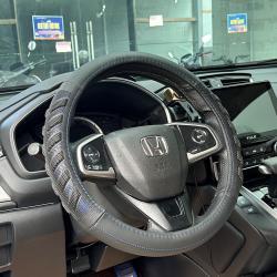 HD Bőr Kormányvédő 38cm Fekete-Kék (5008BBL)