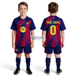  Saját névvel-számmal Új-2026-os Barcelona Replika gyerek mez szett+sportszár