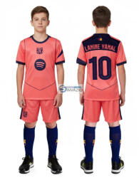  Új-2026-os LAMINE YAMAL 10 Barcelona Stadium harmadik számú Replika gyerek mez szett+sportszár