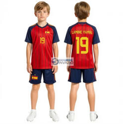  Új 2026-os Lamine Yamal 19 Spanyol válogatott Replika gyerek mez szett
