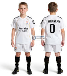  Saját névvel-számmal Új-2026-os Real Madrid Replika gyerek mez szett+sportszár