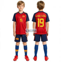  Új 2026-os Lamine Yamal 19 Spanyol válogatott Replika gyerek mez szett+sportszár