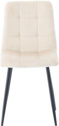 Chomik Modern velúr szék dísztűzéssel FAT2950 - bézs (FAT2950) - inlea