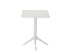 Garden Line Kerti asztal 60 × 60 × 77, 5 cm - fehér (FAT0961) - inlea