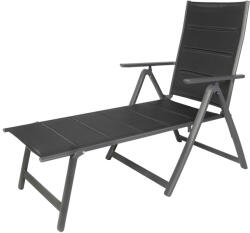 Linder Exclusiv Kerti nyugágy, napozóágy CAPRI - Fekete (MC372217) - inlea
