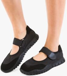 Angel Blue Pantofi Casual Runny Negri (Mărime: 39) (F002-521 BLACK SUEDE COM. 39)