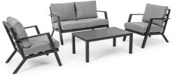Bizzotto Harley alumínium négyszemélyes kerti lounge szett, szürke