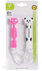 Cangaroo Силиконова лъжичка Cangaroo - Baby Panda, розова (104541) - ozone