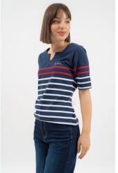 BUDMIL Karcsúsított póló nyomott mintával Női XL s. kék-fehér (5996408898347)