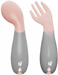BabyJem Извити прибори за хранене BabyJem - Rose (703) - ozone