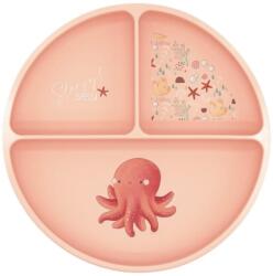 Sassi Силиконова чиния с вакуум Sassi - Slurpy The Octopus, розова (SSSI0672)