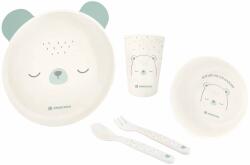 KikkaBoo Пластмасов сет за хранене KikkaBoo - Bear with Me, Mint (31302040135)