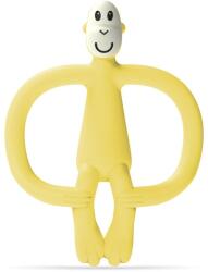 Matchstick Monkey Monkey Teether rágóka 2in1 kefével Yellow