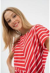 BUDMIL Derekán megköthető póló Női L piros-fehér (5996408898644)