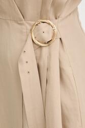 TWINSET рокля със застъпен дизайн с лен (261TT2554)
