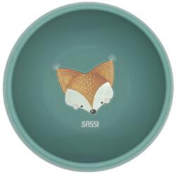 Sassi Силиконова купичка с вакуум Sassi - Crunchy The Fox, зелена (SSSI1686)