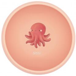 Sassi Силиконова купичка с вакуум Sassi - Slurpy The Octopus, розова (SSSI0733)