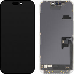 MP Display cu Touchscreen MP compatibil cu Apple iPhone 16 Pro, cu Rama, Versiune Soft OLED FHD 120Hz IC Movable, Negru - gsmnet