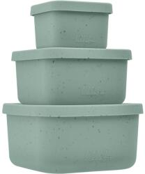 KikkaBoo Комплект кутии за храна KikkaBoo Platinum Silicone - Sage, 3 броя (31302050009)